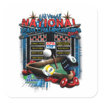 2009 National Team Championships Square Stickers