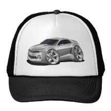 2010-11 Camaro Silver Car Mesh Hat