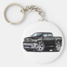 2010-12 Ram Dual Black Truck Keychain