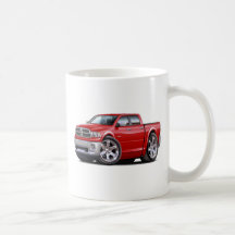 2010-12 Ram Dual Red Truck Coffee Mug