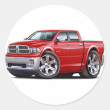 2010-12 Ram Dual Red Truck Sticker