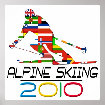2010: Alpine Skiing Poster by nakedzealot