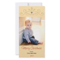 2010 bling christmas card picture card