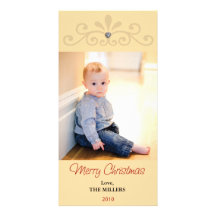 2010 bling christmas card picture card
