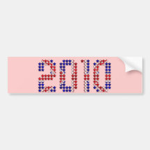 2010 British Union Jack flag New Years gifts Bumper Stickers