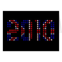 2010 British Union Jack flag New Years gifts Greeting Card