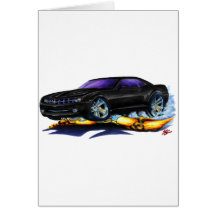 2010 Camaro Black Car Greeting Card