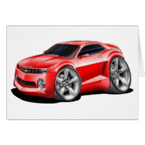 2010 Camaro Red Car Card