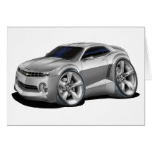 2010 Camaro Silver Car Card