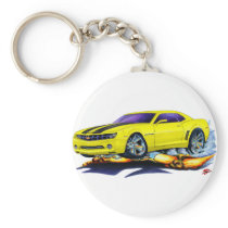 2010 Camaro Yellow-Black Car Key Chain
