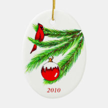 2010 Cardinal Ornament