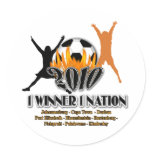 2010 Football host nation gifts & souvenirs Round Stickers