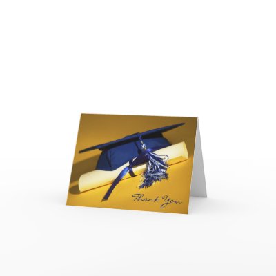 2010 Graduation Diploma_2 Photo Thank-You Card by BeezKneez