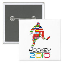 2010: Hockey Pinback Buttons