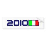 2010 Italian FLAG Bumper Stickers