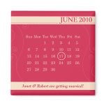 2010 June Calendar Save the Date Magnet