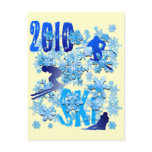 2010 Skiing postcards for skiers