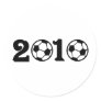 2010 Soccer Football World Cup Round Stickers