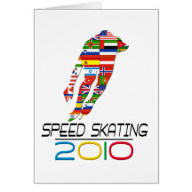 2010: Speed Skating Greeting Cards