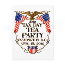 2010 Tax Day Tea Party Post Card