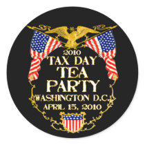 2010 Tax Day Tea Party Stickers