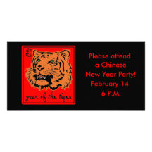 2010 Year of the Tiger Chinese New Year Photo Greeting Card