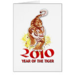 2010 Year of the Tiger Gifts Greeting Card