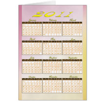 2011 ans classent d'un coup d'oeil carte de vœux