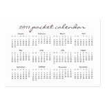 2011 Berry Delight Pocket Calendars Business Card Templates