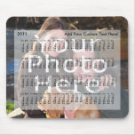 2011 Calendar Custom Photo Mousepad Add your Photo mousepads