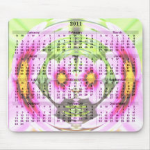 2011 Calendar Mousepad - flower globe