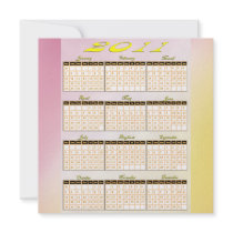 2011 Calendar Party Invitations