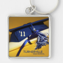 2011 Cap and Tassel Graduation Keychain Gift