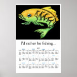 2011 Cartoon Fish Wall Calendar Print
