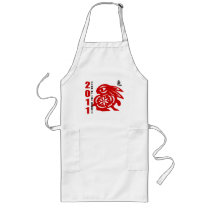 2011 Chinese Paper Cut Year of The Rabbit Aprons