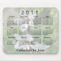 2011 Floral Calendar Mousepad