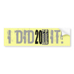 2011 GRADUATE BUMPER STICKERS