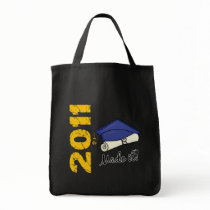2011 Graduation Cap Canvas Bags