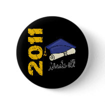 2011 Graduation Cap Pinback Button