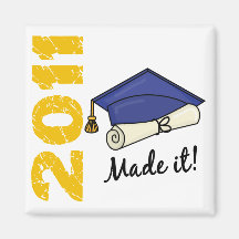 2011 Graduation Cap Fridge Magnet