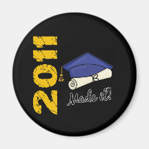2011 Graduation Cap Fridge Magnet