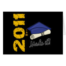 2011 Graduation Cap Greeting Card