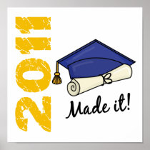 2011 Graduation Cap Poster