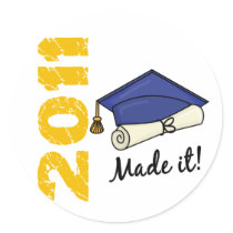 2011 Graduation Cap Sticker