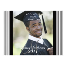 2011 Guy Grads Invitations Monogram