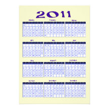 2011 invitations de calendrier