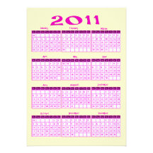 2011 invitations de calendrier
