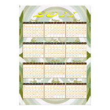 2011 invitations de calendrier