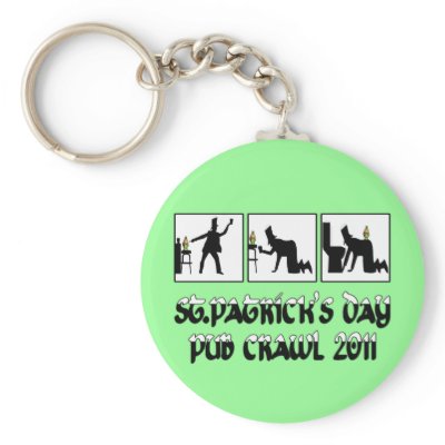 2011 Irish pub crawl Key Chain by Femfatal