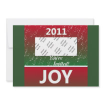 2011 Joy Christmas Snow Personalized Photo
